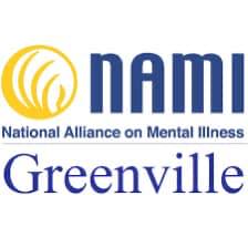 The Nami logo with the words NAMI National Alliance on Mental Illness Greenville