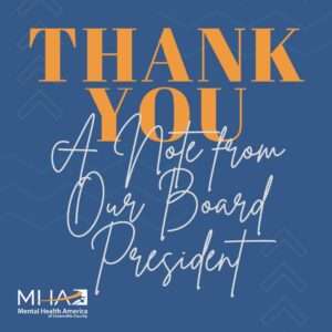 A Word from our Board President